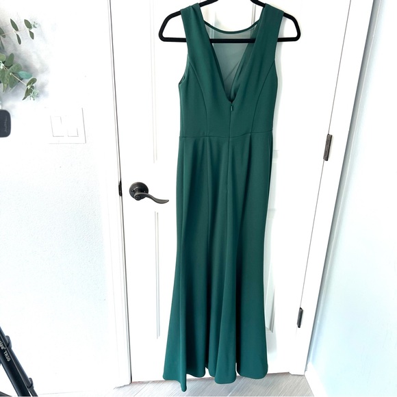 David’s bridal green maxi dress, Size - 2 - Picture 5 of 6